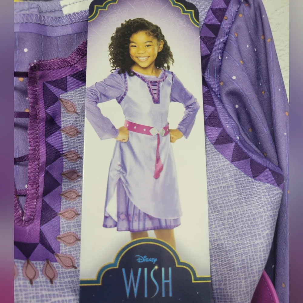 Disney Girls Wish Asha Adventure Dress 4-6x Nwt - Picture 3 of 5